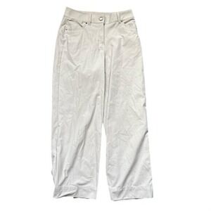 Lululemon Pants Womens 25 City Sleek Wide Leg Sand‎ Cream Stretch Office Work